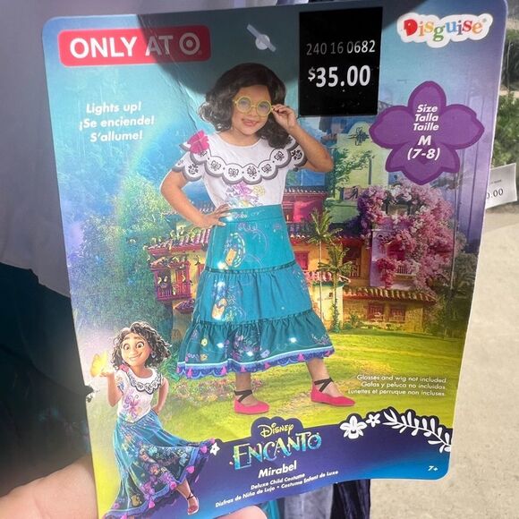 Disney Encanto Mirabel Kids Costume that lights up. Size M - Picture 1 of 4